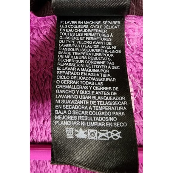 The North Face Womens Fleece Jacket Medium Purple Osito Full Zip Long Sleeve - Picture 11 of 11